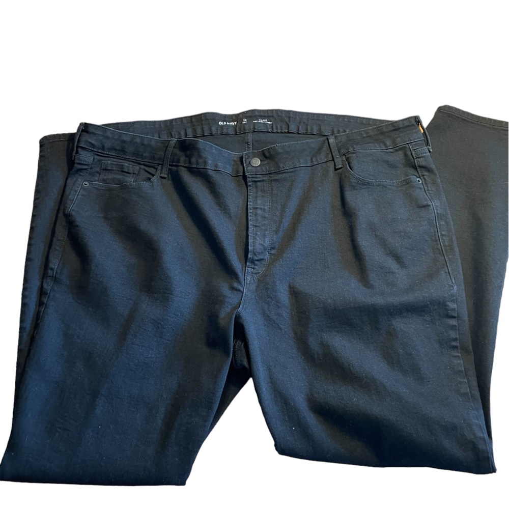 NWOT OLD NAVY 24W LONG BLACK JEANS